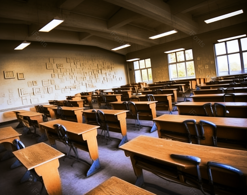 大学讲堂上教学教室黄色桌椅排列整齐,高清,摄影图,摄影图片,图片大全,摄影图免费下载